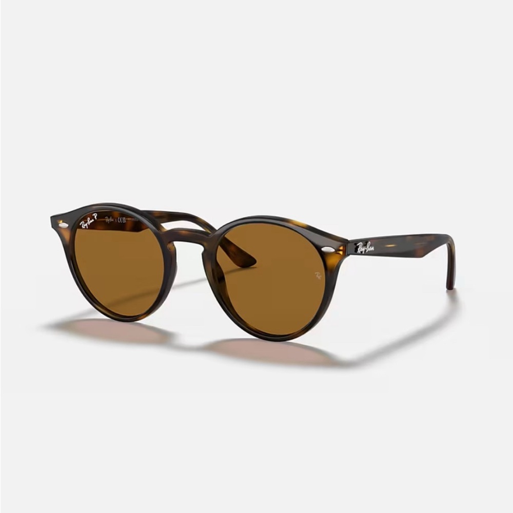 Ray-Ban RB 2180 710/73 Havana Round teen Sunglasses - Brown, 49mm Lens Italy